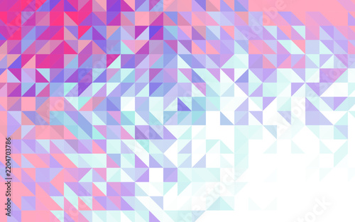 Abstract Geometric Polygonal Background with Pastel Pink Purple and Blue Tones