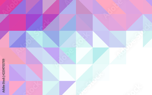 Abstract Geometric Polygonal Background with Pastel Colors and Copy Space