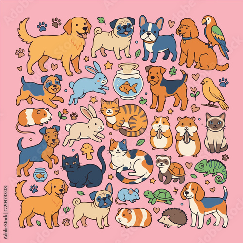 set of animals
