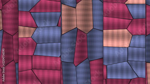 Abstract geometric pattern with stained glass effect