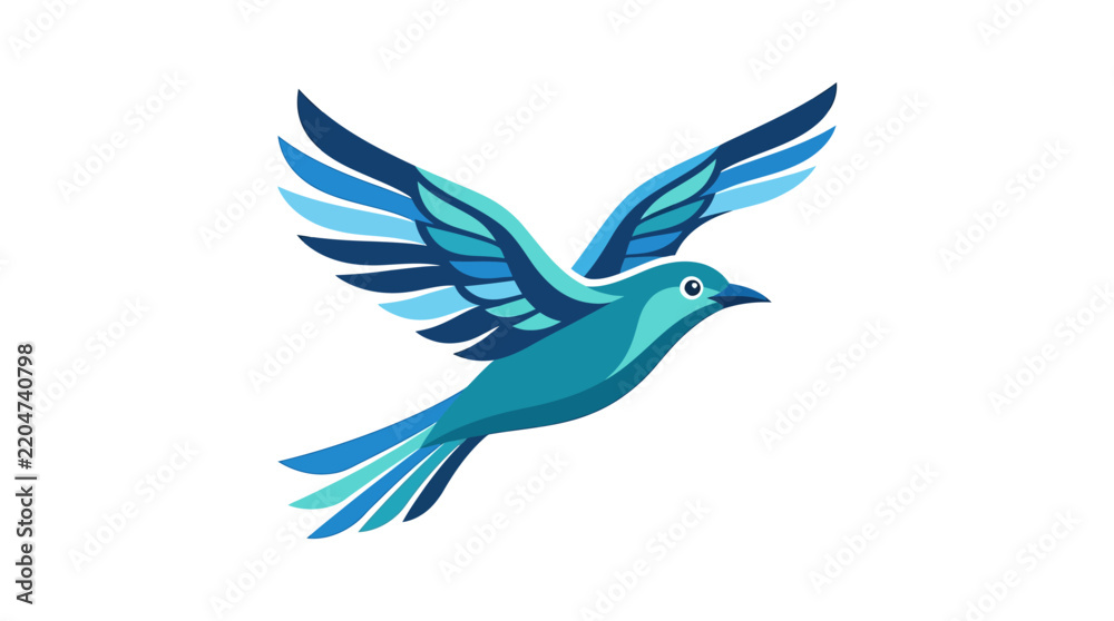Fototapeta premium Flying bird graphic design