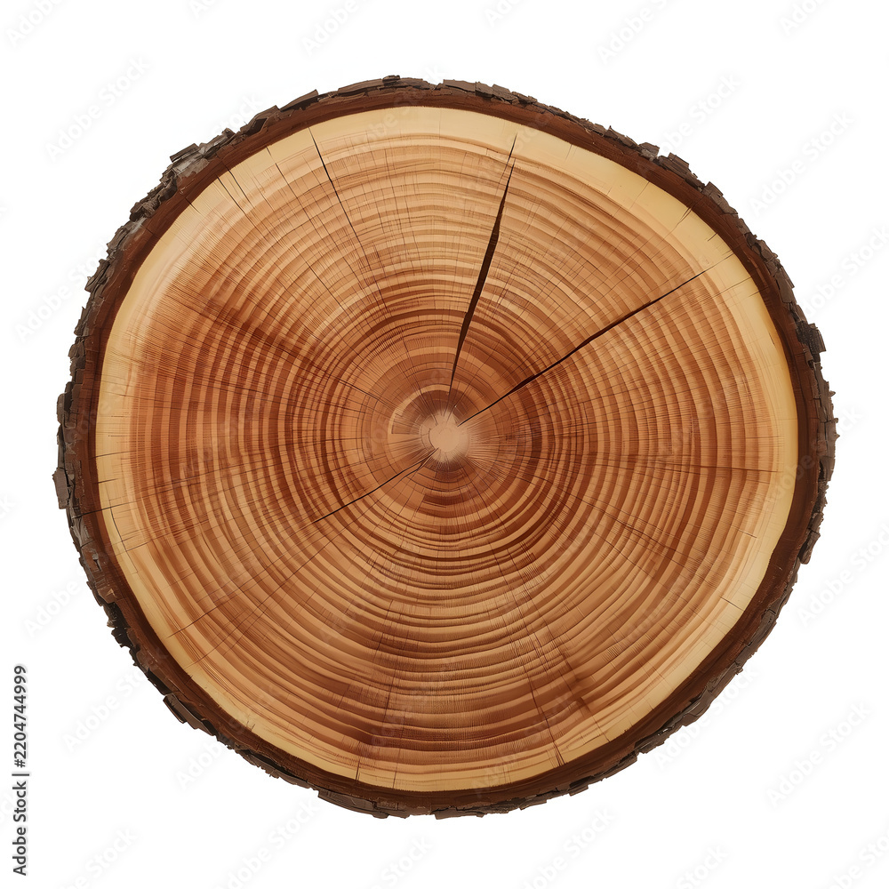 Obraz premium cross section of tree stump