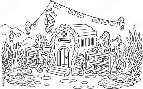 sketch of house