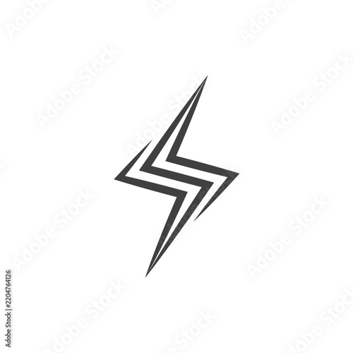 Tapety artystyczne Lightning Bolt Letter S Vector Logo