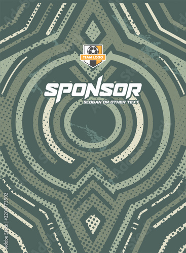 Vector Geometric Tribal Design For Jersey Shirt Template