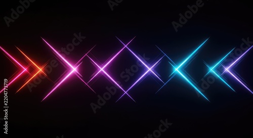Dynamic gradient forms repeating in rhythmic sequences across a dark void, suggesting resonance, movement, and fading spectral energy ,sequence ,conceptual ,resonance