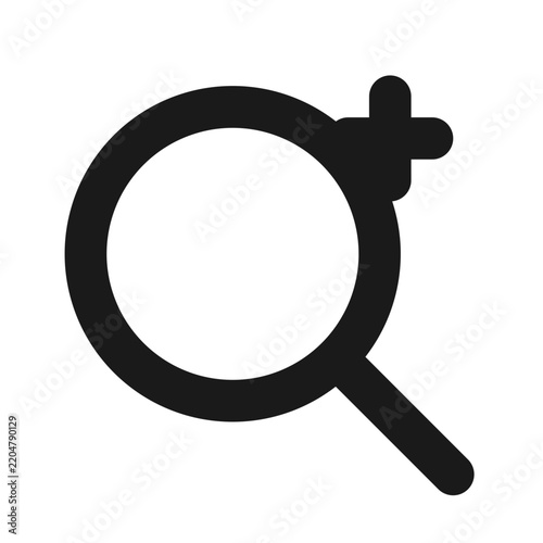 Search magnifier glass spark UI find icon