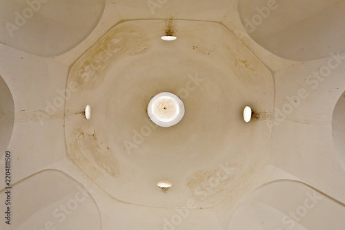 Beautiful white Russian Christian Orthodox Church. Religion