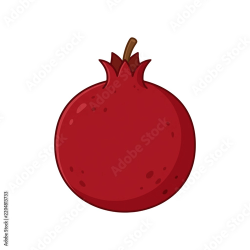 pomegranate isolated on white background