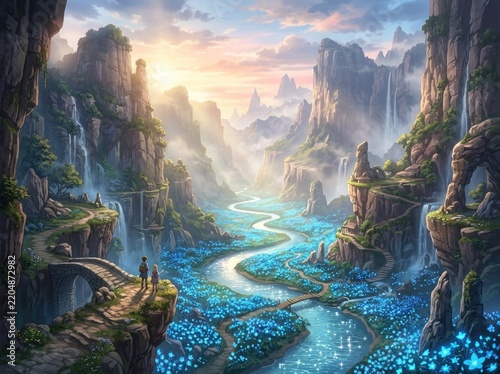 Enchanted Moonlit Forest