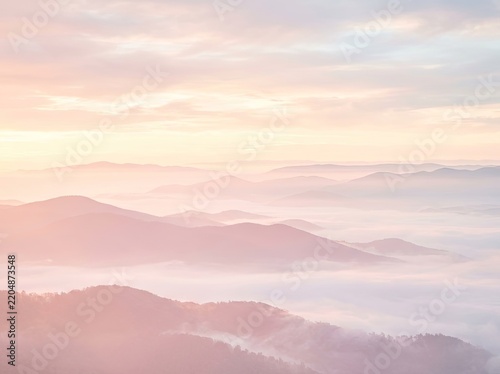 Minimal Pink Sunset Sky