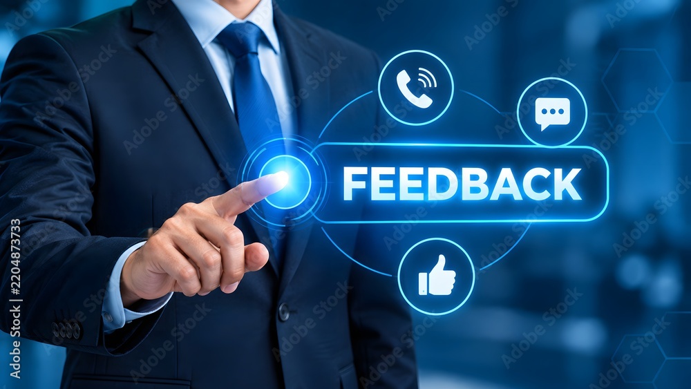 Obraz premium Leveraging customer feedback for business growth analyzing insights improving services and enhancing overall client satisfaction in modern digital environments