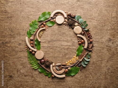 Hand holding a natural woven bracelet with beads