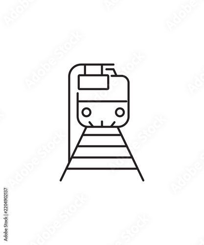 rail icon, vector best line icon.
