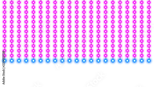 Glowing Purple and Blue LED Lights Grid Matrix Background