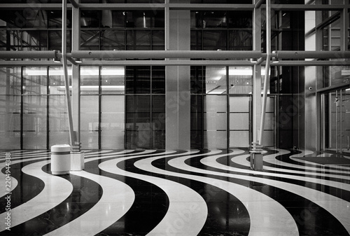 Waves at Canary Wharf