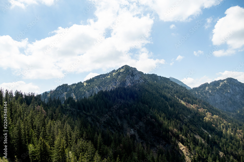 Obraz premium Rampoldplatte mountain, Wendelstein area in Bavaria, Germany