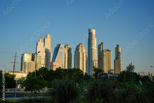 Puerto Madero Skyline Buenos Aires at Golden Hour