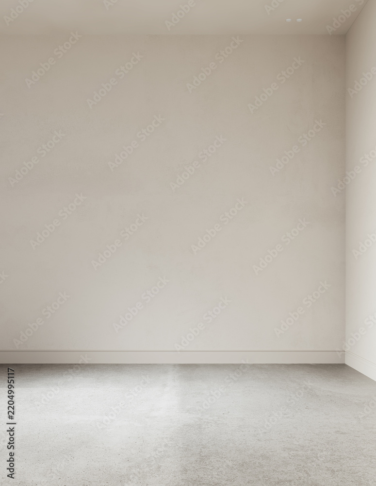 Fototapeta premium 3D rendering, 3d illustration, Large Luxury modern living room interior, brutalist architecture realistic lighting, Graphic Overlay wide angle, contemporary furniture, clean lines, minimalist decor,