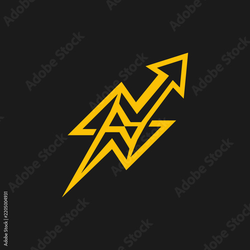 Dynamic Growth Arrow Symbol Represents Progress And Success