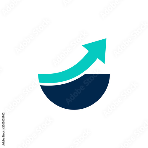 Abstract Growth Arrow Graphic Concept