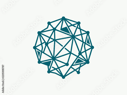 Abstract Geometric Network Structure For Technology And Science