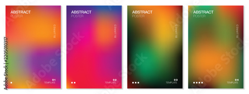 Gradient color artworks with modern abstract blurred Background. Templates for brochures, posters, banners, flyers, magazine, wall decor, cover, cards etc. Vector illustration colorful design.