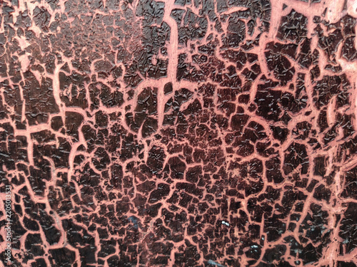 Aged cracked paint texture on aged wall background