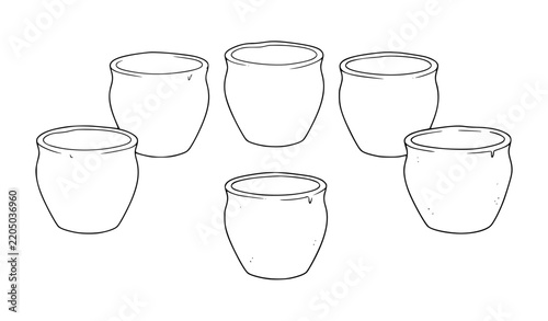 Miniature Handmade Clay Kulhad Cup Collection in Rustic Terracotta Style