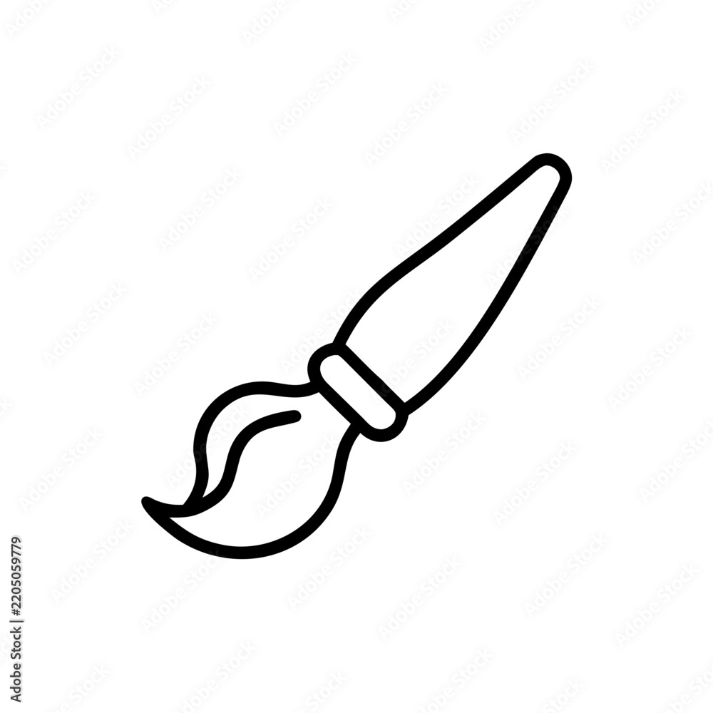 Obraz premium Paint brush icon, vector best flat icon, EPS 10, art on isolated background.