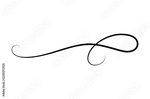 Elegant Calligraphy Flourish Decorative Divider