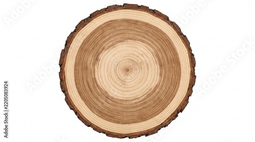Plakat Tree trunk cross section slice