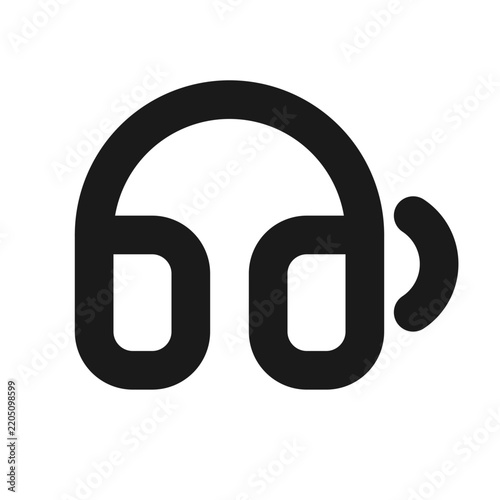 Screen reader headphones abstract UI a11y icon