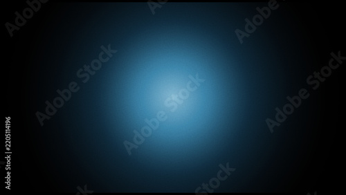 Elegant radial blue light glow on a deep black background providing a professional soft spotlight effect suitable for modern digital presentations