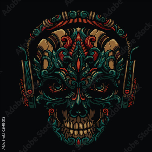 Tattoo design of a monkey's head covering its ears, meaning it doesn't want to hear bad words.