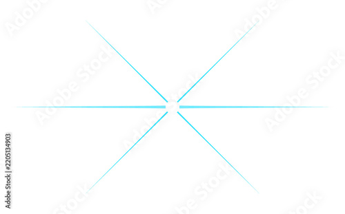 Star burst isolated on transparent background cutout light effect