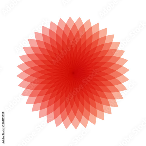 Red Radial Petal Gradient 