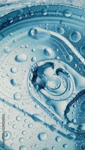 Aluminum Soda Tin Can Lid Cover of soft drink on ice goes around the circle.