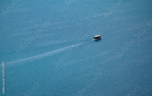Ferry boat on Lake Bled in Slovenia