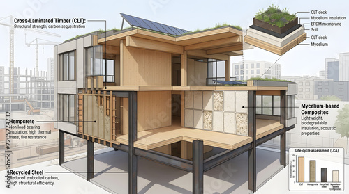 clt - engineered wood house 