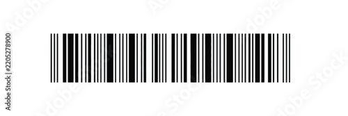 Long barcode icons, retail product scanning and identification code symbols for inventory, checkout, packaging, commerce, and product tracking.
