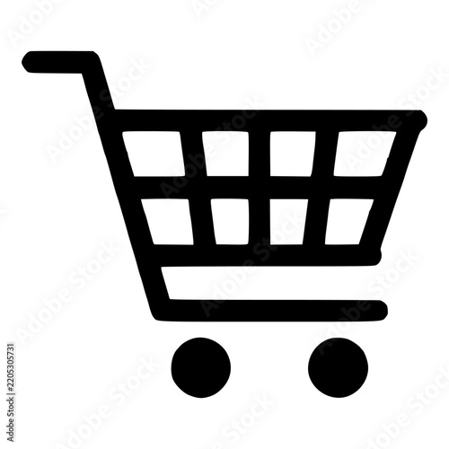 Shopping Cart Icon – Black E-Commerce