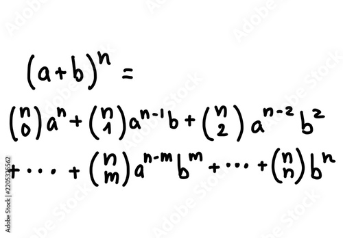 Binomial Theorem Expansion Formula in Pure Maths – Algebraic Expression Diagram