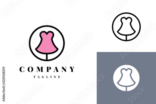 Fashion Dress Boutique Logo Design Template