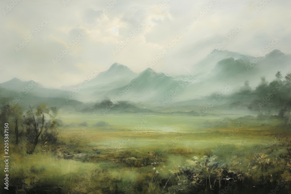 Obraz premium Landscapes painting nature outdoors.