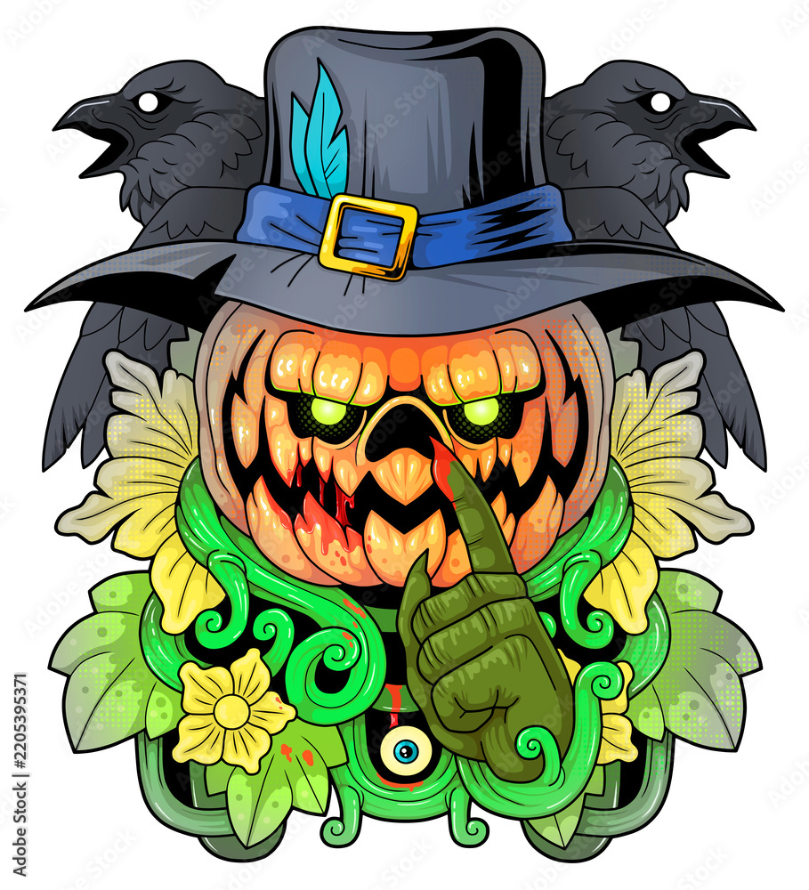 Obraz premium jack o' lantern, illustration design