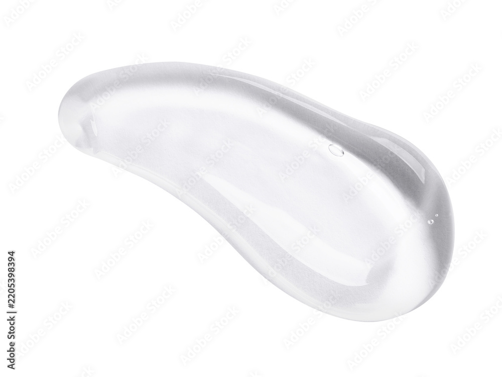 Obraz premium Sample of clear serum on transparent background