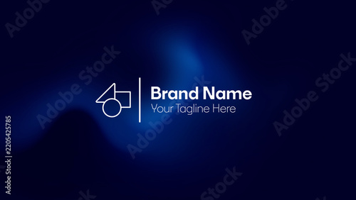 Motion Logo with Colorful Background