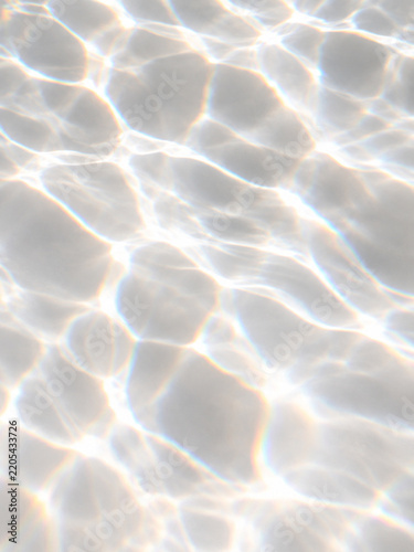 Iridescent Water Caustics on Soft Neutral Background