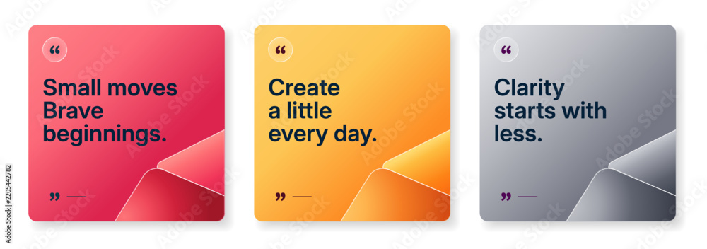 Obraz premium 3D bubble testimonial banner, quote, infographic. Social media post template designs for quotes. Empty speech bubbles, quote bubbles and text box. Vector Illustration EPS10.